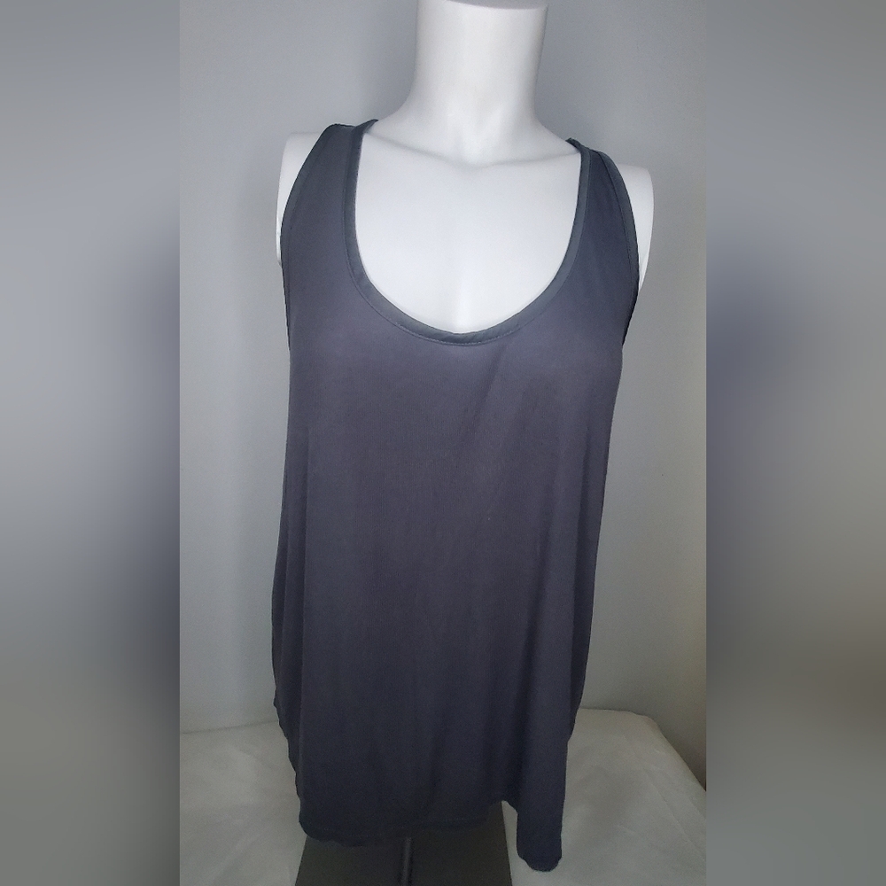 Free People -Size S-  Intimately Top -Stylish Dark Gray Sleeveless - Oversize